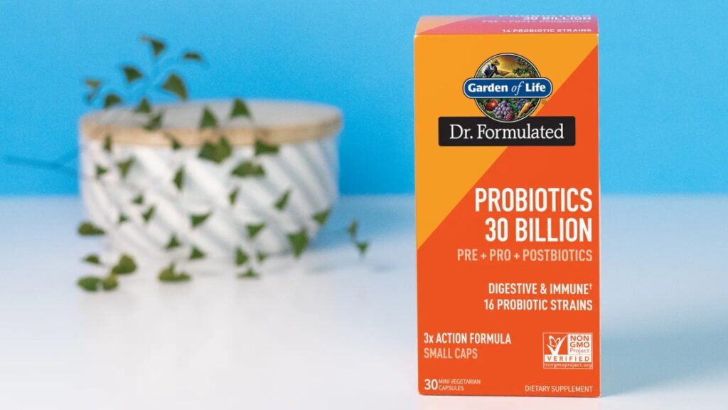 A Bootle of Dr. Formulated Probiotics by Garden of Life