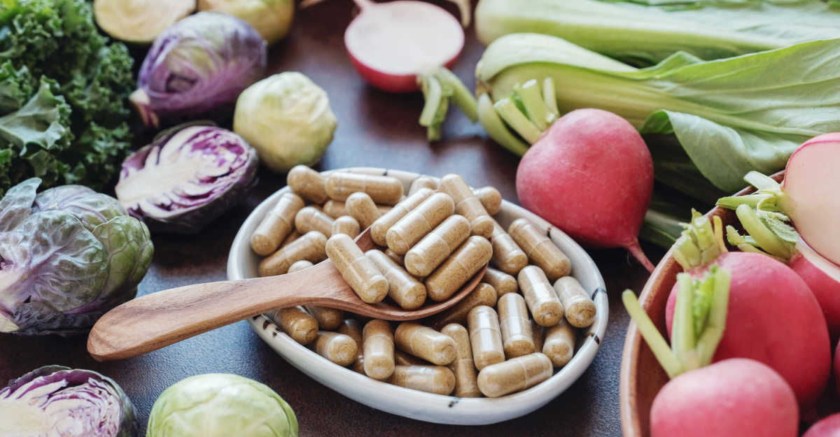 A Close Up of Fiber Capsules