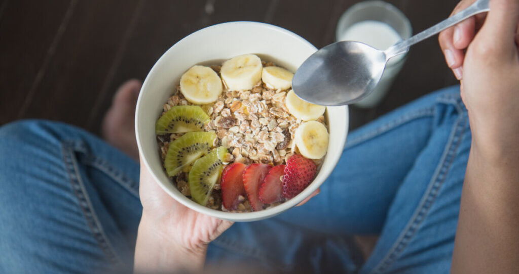 A healthy breakfast bowl