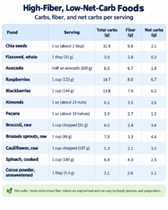 High-Fiber Keto Foods