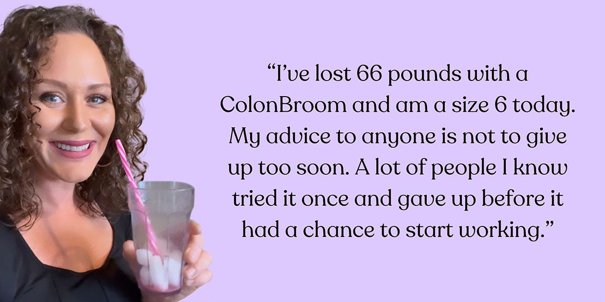 Marissa's testimonial about her weight management journey with Colonbroom